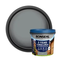 Ronseal Fence Life Plus Shed & Fence Paint - 5L - Slate