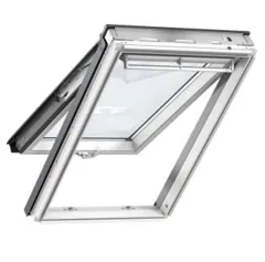 Velux GPU MK04 0070 White Polyurethane Top Hung Roof Window, 78 x 98cm