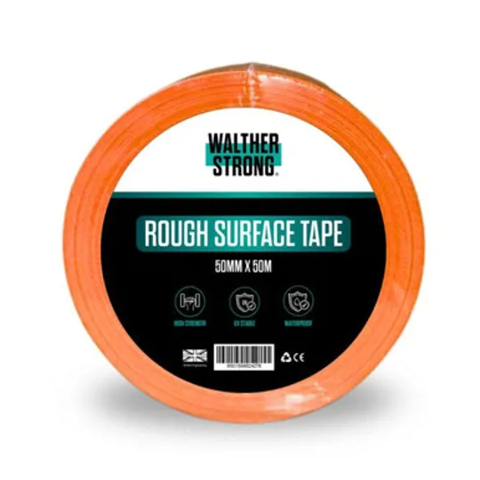 Walther Strong Rough Surface Tape Orange - 50mm x 50m