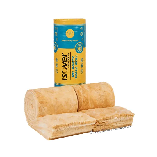 Isover RD Party Wall Insulation Roll (Pre Cut To 455mm) 75x910x8500mm (7.74m�)