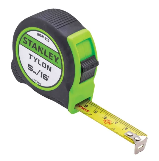 Stanley Hi-Vis Tylon Tape 5m
