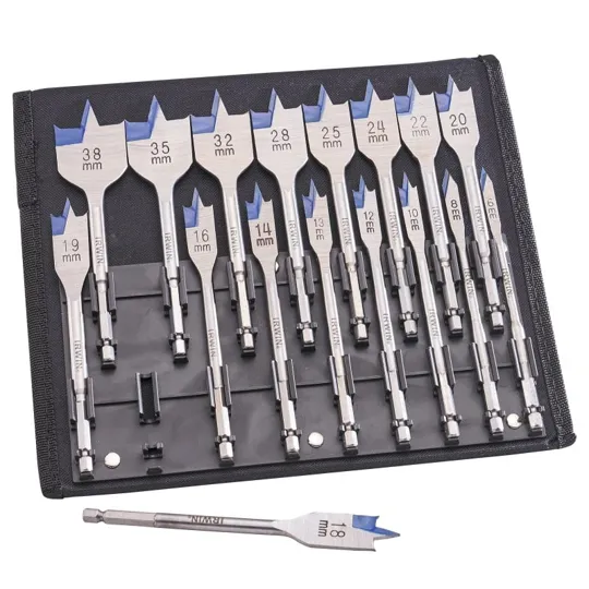 Irwin Blue Groove Flat Bit 17pc set
