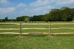 Chestnut Cleft Fencing Rail - Scarfed 4 - 6 Face - 2.9m Long FSC Mix 70%