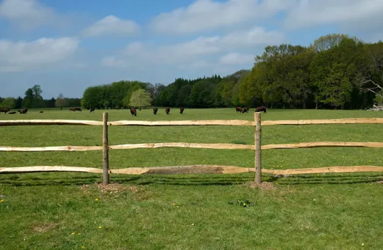 Chestnut Cleft Fencing Rail scarfed - 4�-6� Face � 2.9 long - FSC Mix 70%