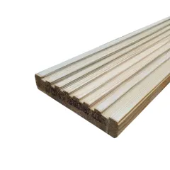 Softwood Treated Decking Groove & Reeded, 32 x 150mm (Fin. 27 x 144mm)