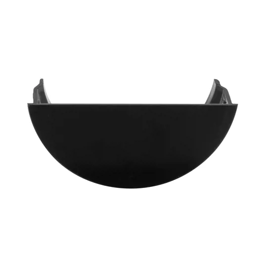 Floplast RE2B 112mm Black Half Round Gutter Internal Stop End