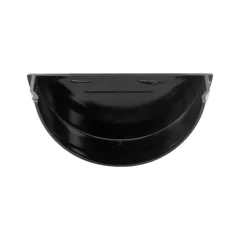 FloPlast RE2B 112mm Black Half Round Gutter Internal Stop End
