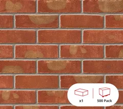 Ibstock Ellistown Dorset Red Multi Facing Brick, 65mm