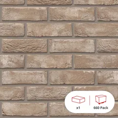 Wienerberger Pagus Grey Multi Stock Facing Brick, 65mm