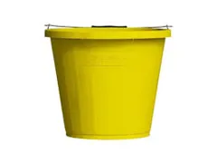 Stadium BB6 Industrial Bucket Yellow, 3 Gallon / 14 Litre