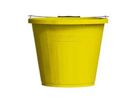 3 Gallon Heavy Duty Yellow Bucket