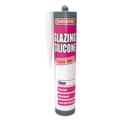 Evostik Glazing Silicone Clear C20, 290ml Cartridge