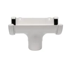 Floplast RO1W 112mm White Half Round Running Outlet