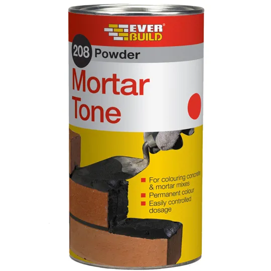 Everbuild 208 Powder Mortar Tone Red 1kg