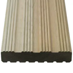Softwood Treated Decking Groove & Reeded Winchester Profile, 32 x 150mm (Fin. 27 x 144mm)