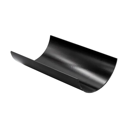 Floplast RG4B 112mm Black Half Round Gutter 4m