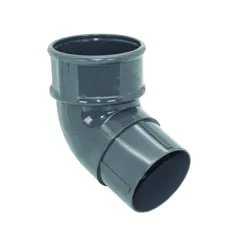 FloPlast RB2AG 68mm Anthracite Grey Round Downpipe Offset Bend