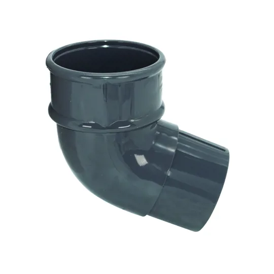 Floplast RB2AG 68mm Anthracite Grey Round Downpipe Offset Bend