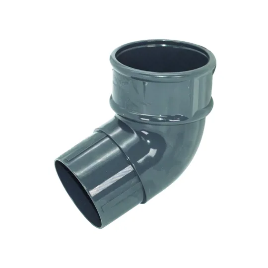 Floplast RB2AG 68mm Anthracite Grey Round Downpipe Offset Bend