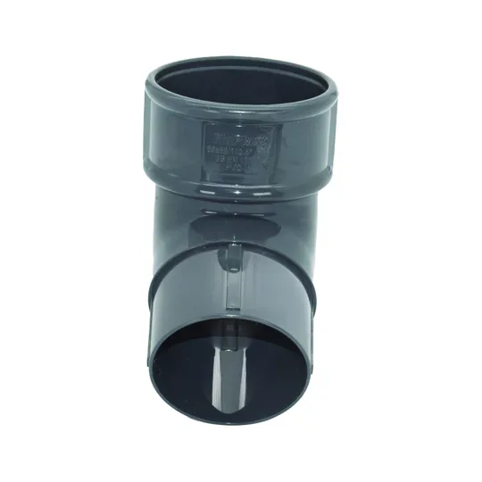 Floplast RB2AG 68mm Anthracite Grey Round Downpipe Offset Bend
