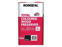 Ronseal Total Wood Preserver, 5L - Black