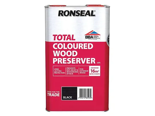 Ronseal Total Wood Preserver Black 5ltr