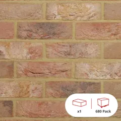 Wienerberger Kempley Antique Red Multi Stock Facing Brick, 65mm