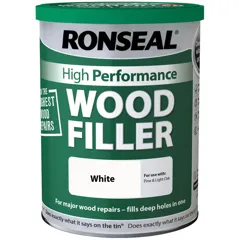 Ronseal High Performance Wood Filler White, 1kg