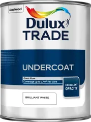 Dulux Trade Undercoat Paint Pure Brilliant White 1L