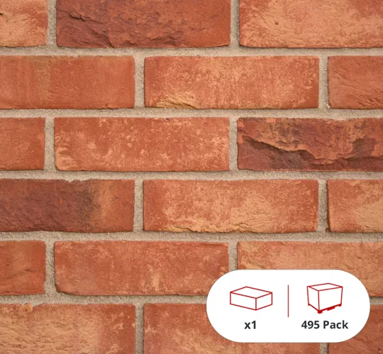EB Haines Multi 65mm Brick (495 Per Pack)