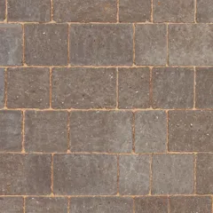 Brett Alpha Trio Block Medium Paving Pack, 10.82m² - Charcoal