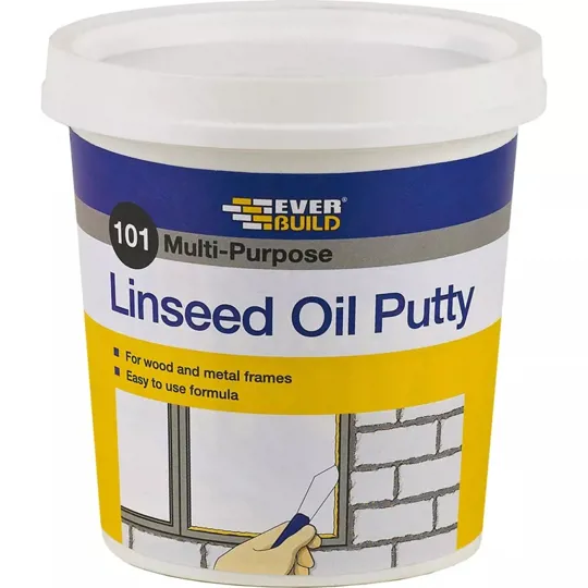 Everbuild Linseed Oil Multi Purpose Natural Putty 1kg