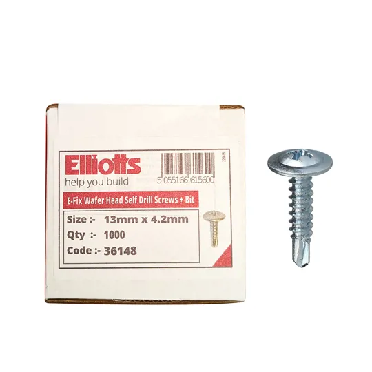 E-Fix Wafer Head Self Drill Screw 4.2x13mm Box1000