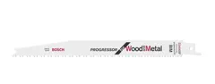 Bosch Progressor S3456XF Wood & Metal Reciprocating Saw Blades 200mm, Pack of 5