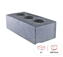 Wienerberger K209 Non-Facing Blue Perforated Engineering Brick, 65mm