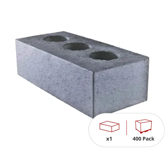 Wienerbergers K209 Non Facing Blue Perforated Engineering 65mm Brick (400 Per Pack)