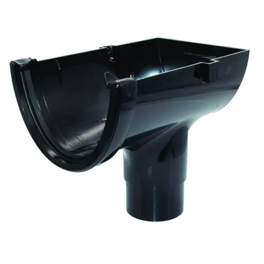 Floplast ROH2BL HiCap Black Gutter Stop End Outlet
