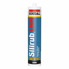 Soudal Silirub LMN Neutral Cure Building Silicone Sealant - White - 300ml