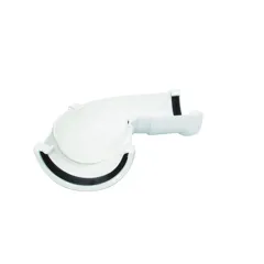 Floplast RA3W 112mm White Round Downpipe Adjustable Angle