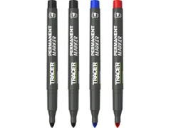 Tracer APMK1 Fine Bullet Point Markers, Pack of 4