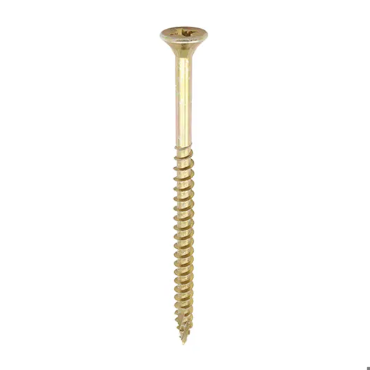 TIMco Yellow Zinc Pozi Screws 5.0 x 120mm Box of 100