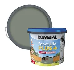 Ronseal Fence Life Plus Shed & Fence Paint, 9L - Sage