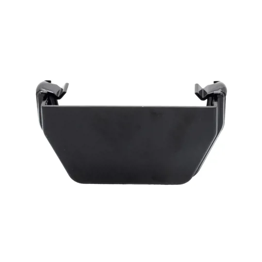 Floplast RES1B 114mm Black Square External Gutter Stop End