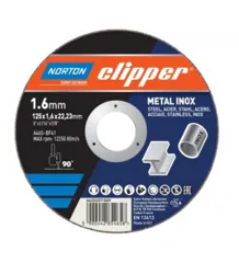 Norton 66253371513 Flat Metal Cutting Disc, 230 x 1.9mm