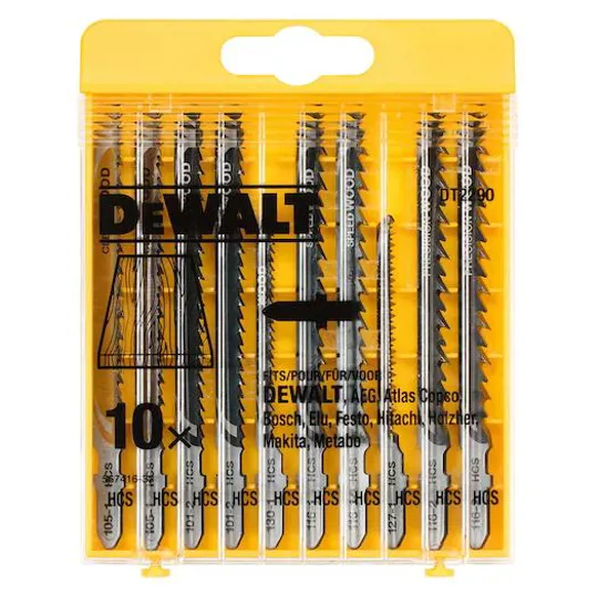 DeWalt DT2290 Jigsaw Blade Set 10 Piece