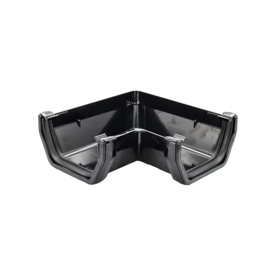 Floplast RAS1B 114mm Black Square 90� Gutter Angle