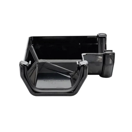 Floplast RAS1B 114mm Black Square 90� Gutter Angle
