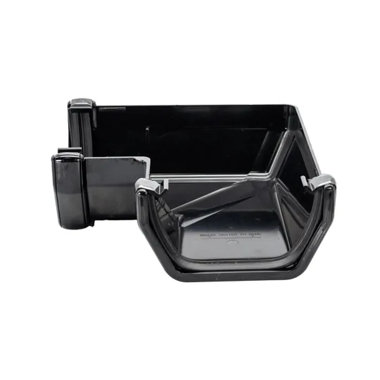 Floplast RAS1B 114mm Black Square 90� Gutter Angle