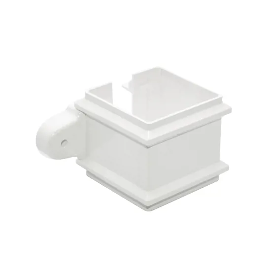 Floplast RCS4W 65mm White Square Classic Downpipe Clip