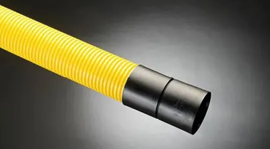 Gas Ducting 94/110mm Yellow Perforated Twinwall Ducting 6m